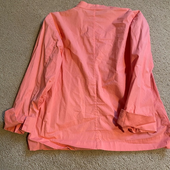 Eileen Fisher button up blouse pink small - Picture 5 of 5